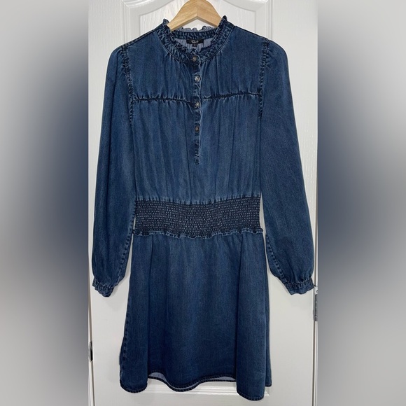 Rails Shawna Denim Dress In Dark Vintage Size Small - Picture 12 of 13
